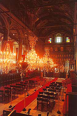 Interior view of the Patriarchal Church of Saint George at Phanar, Istanbul