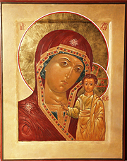 Theotokos of Kazan--written by the hand of Fr. Theodore